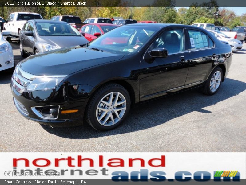 Black / Charcoal Black 2012 Ford Fusion SEL