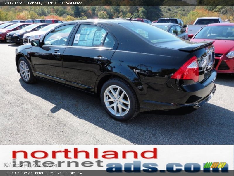 Black / Charcoal Black 2012 Ford Fusion SEL