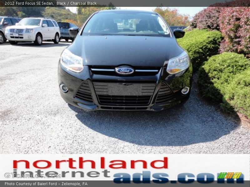 Black / Charcoal Black 2012 Ford Focus SE Sedan