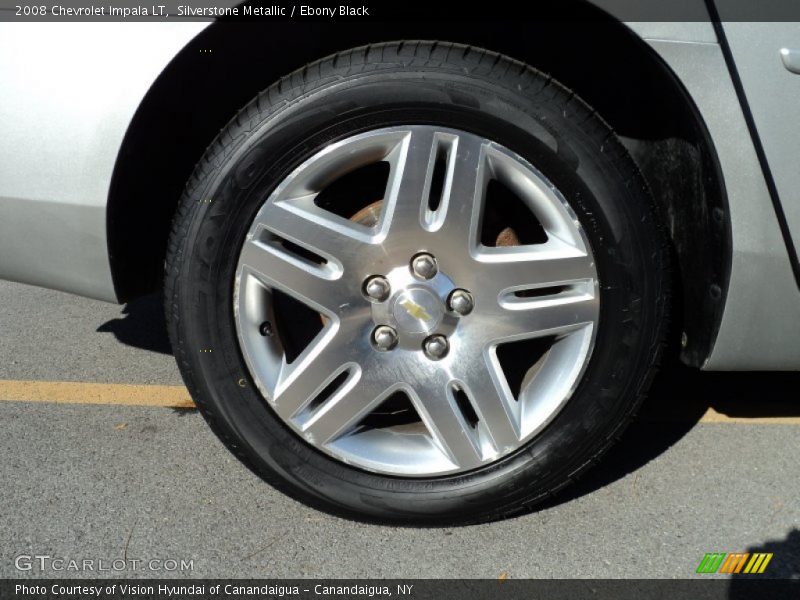 Silverstone Metallic / Ebony Black 2008 Chevrolet Impala LT