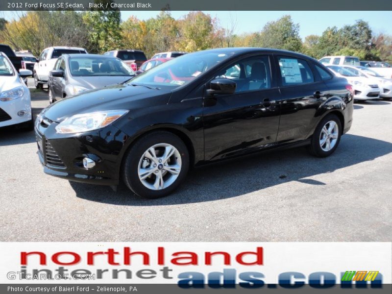 Black / Charcoal Black 2012 Ford Focus SE Sedan