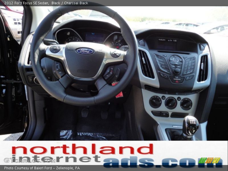 Black / Charcoal Black 2012 Ford Focus SE Sedan