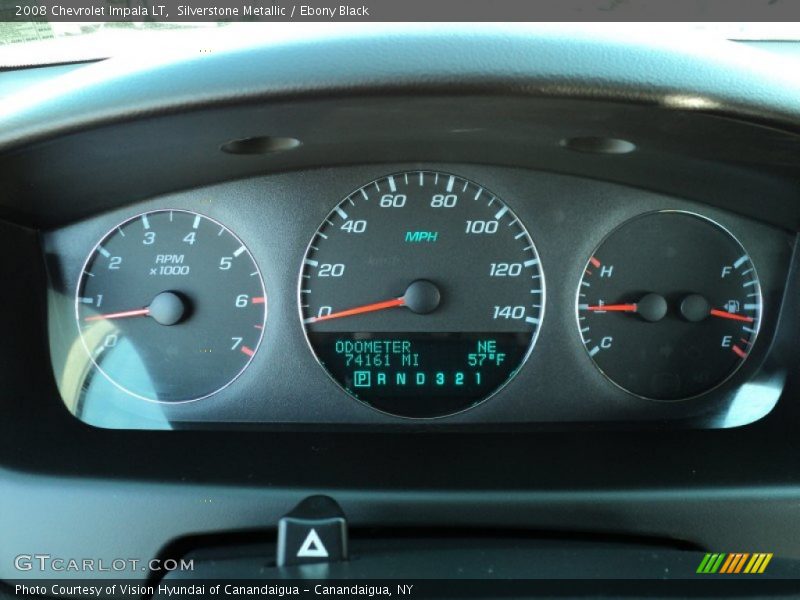 Silverstone Metallic / Ebony Black 2008 Chevrolet Impala LT