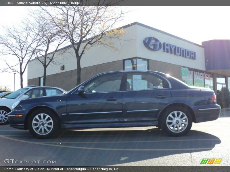 Ardor Blue / Beige 2004 Hyundai Sonata V6