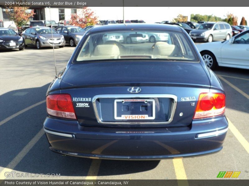 Ardor Blue / Beige 2004 Hyundai Sonata V6