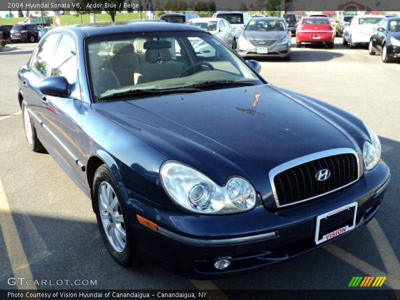 Ardor Blue / Beige 2004 Hyundai Sonata V6