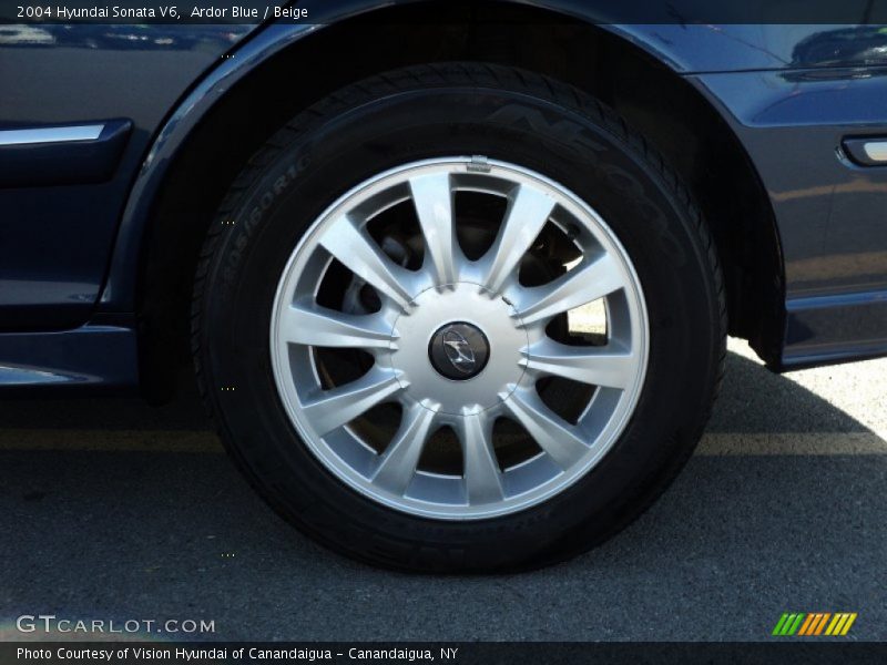Ardor Blue / Beige 2004 Hyundai Sonata V6