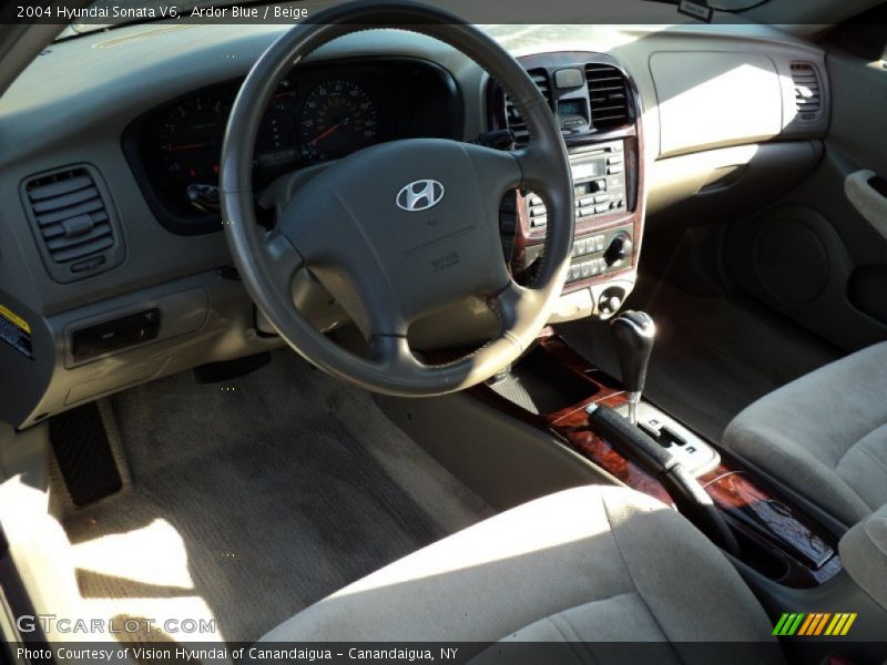 Ardor Blue / Beige 2004 Hyundai Sonata V6