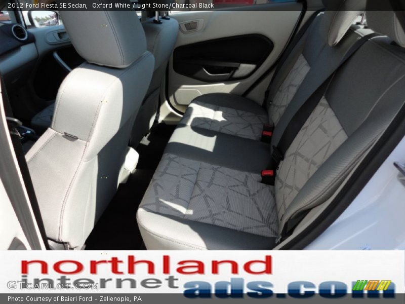 Oxford White / Light Stone/Charcoal Black 2012 Ford Fiesta SE Sedan