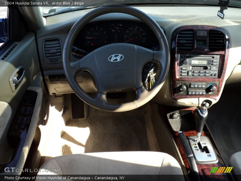 Ardor Blue / Beige 2004 Hyundai Sonata V6