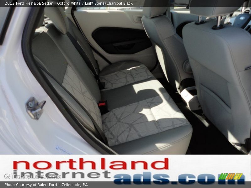 Oxford White / Light Stone/Charcoal Black 2012 Ford Fiesta SE Sedan