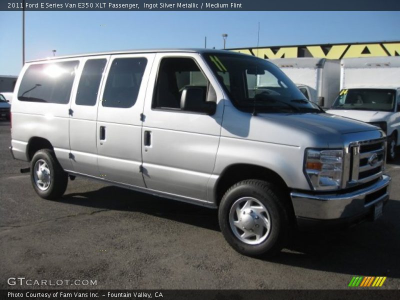 Ingot Silver Metallic / Medium Flint 2011 Ford E Series Van E350 XLT Passenger