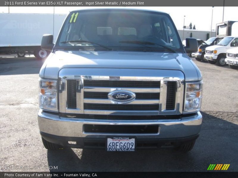 Ingot Silver Metallic / Medium Flint 2011 Ford E Series Van E350 XLT Passenger