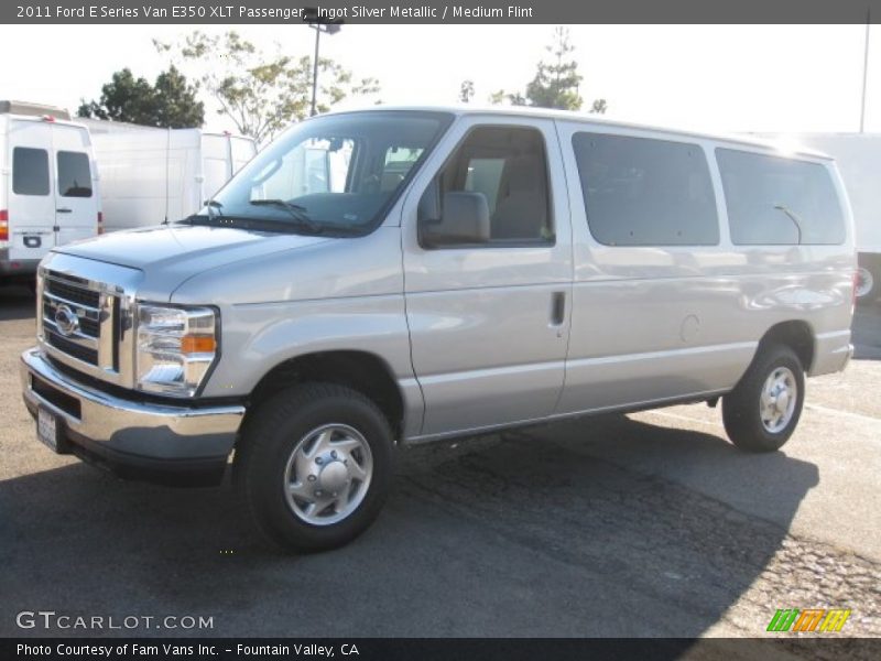 Ingot Silver Metallic / Medium Flint 2011 Ford E Series Van E350 XLT Passenger