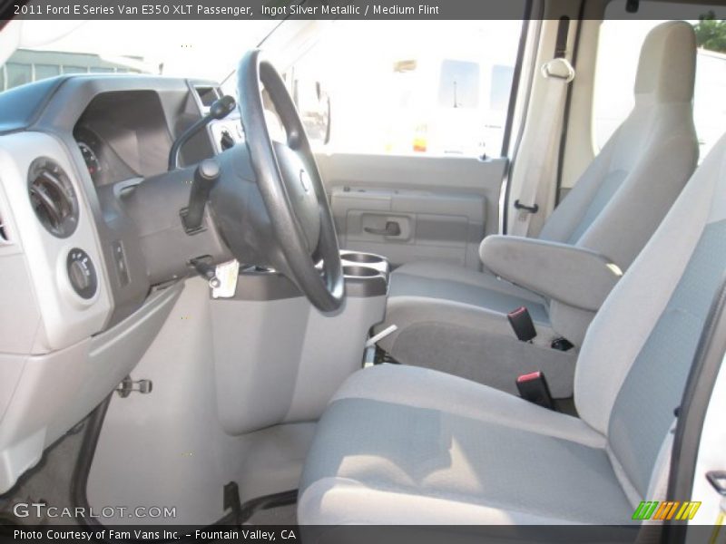 Ingot Silver Metallic / Medium Flint 2011 Ford E Series Van E350 XLT Passenger
