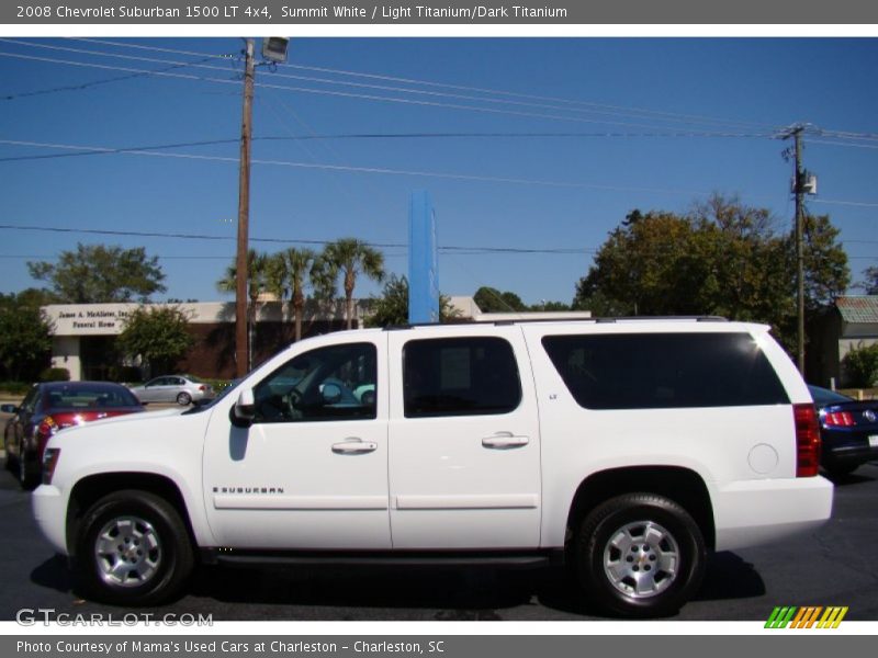 Summit White / Light Titanium/Dark Titanium 2008 Chevrolet Suburban 1500 LT 4x4