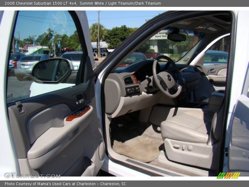 Summit White / Light Titanium/Dark Titanium 2008 Chevrolet Suburban 1500 LT 4x4