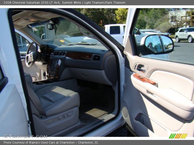 Summit White / Light Titanium/Dark Titanium 2008 Chevrolet Suburban 1500 LT 4x4