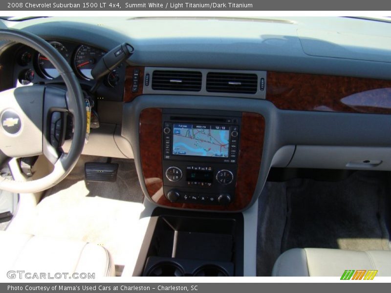 Summit White / Light Titanium/Dark Titanium 2008 Chevrolet Suburban 1500 LT 4x4