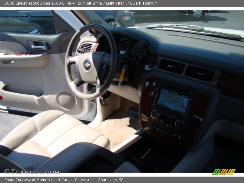 Summit White / Light Titanium/Dark Titanium 2008 Chevrolet Suburban 1500 LT 4x4