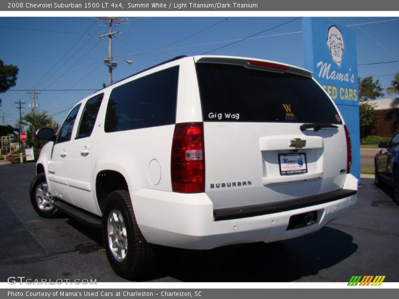 Summit White / Light Titanium/Dark Titanium 2008 Chevrolet Suburban 1500 LT 4x4