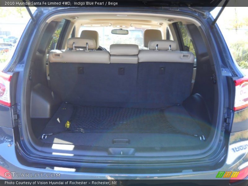 Indigo Blue Pearl / Beige 2010 Hyundai Santa Fe Limited 4WD