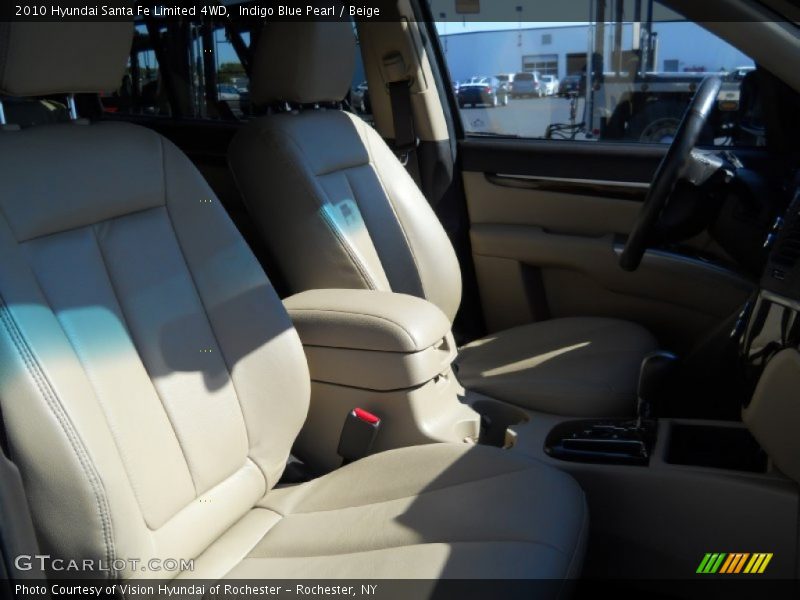Indigo Blue Pearl / Beige 2010 Hyundai Santa Fe Limited 4WD
