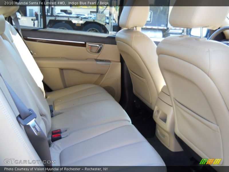 Indigo Blue Pearl / Beige 2010 Hyundai Santa Fe Limited 4WD
