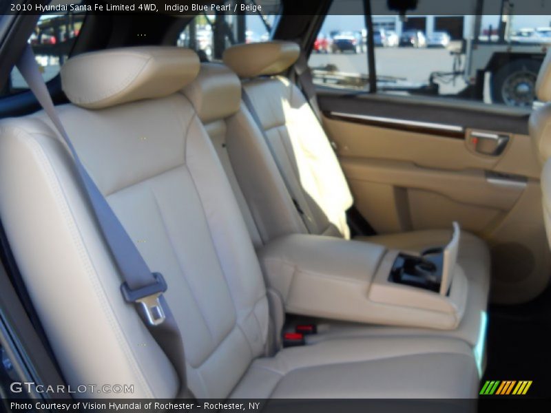 Indigo Blue Pearl / Beige 2010 Hyundai Santa Fe Limited 4WD