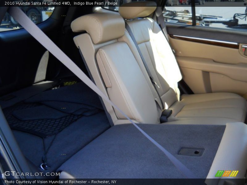 Indigo Blue Pearl / Beige 2010 Hyundai Santa Fe Limited 4WD