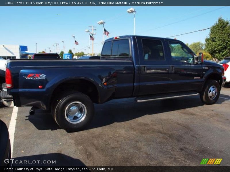 True Blue Metallic / Medium Parchment 2004 Ford F350 Super Duty FX4 Crew Cab 4x4 Dually