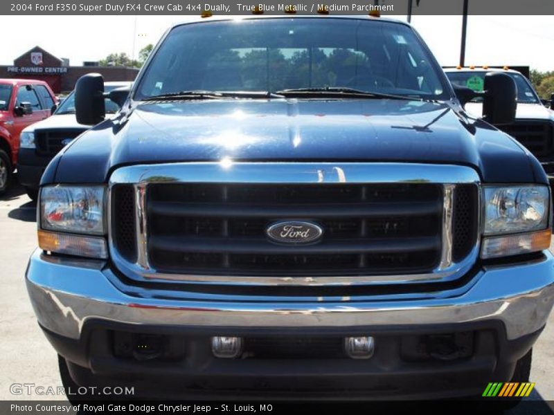 True Blue Metallic / Medium Parchment 2004 Ford F350 Super Duty FX4 Crew Cab 4x4 Dually