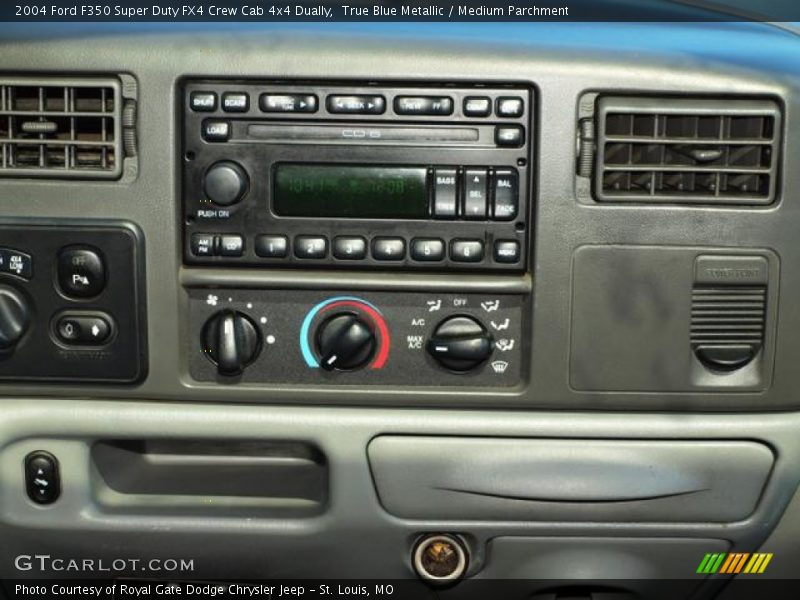 True Blue Metallic / Medium Parchment 2004 Ford F350 Super Duty FX4 Crew Cab 4x4 Dually