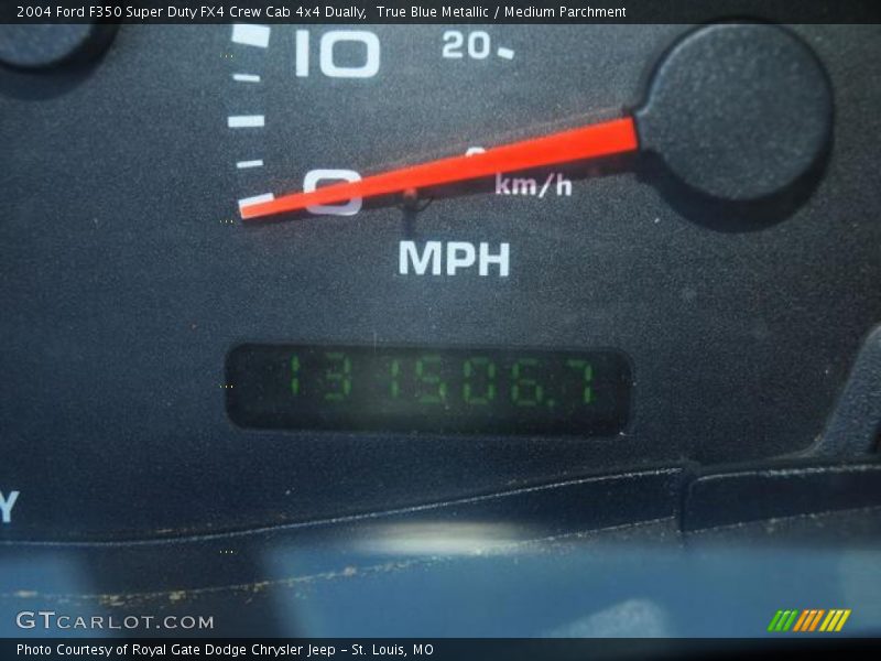 True Blue Metallic / Medium Parchment 2004 Ford F350 Super Duty FX4 Crew Cab 4x4 Dually