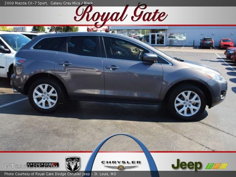 Galaxy Gray Mica / Black 2009 Mazda CX-7 Sport
