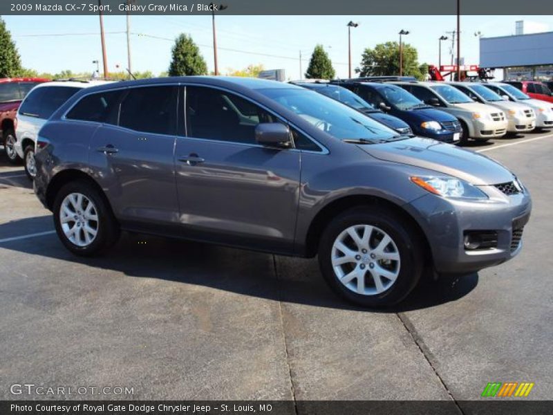 Galaxy Gray Mica / Black 2009 Mazda CX-7 Sport