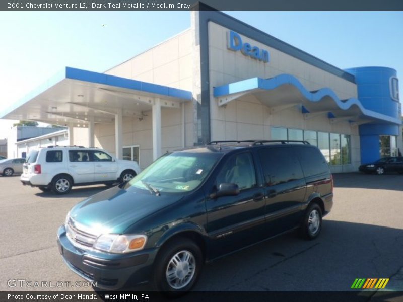 Dark Teal Metallic / Medium Gray 2001 Chevrolet Venture LS