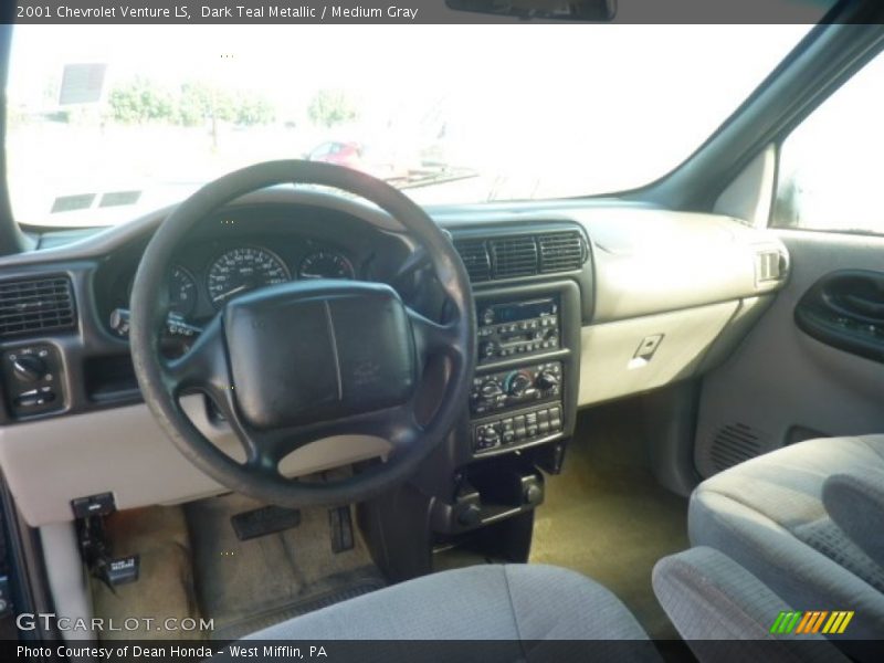 Dark Teal Metallic / Medium Gray 2001 Chevrolet Venture LS