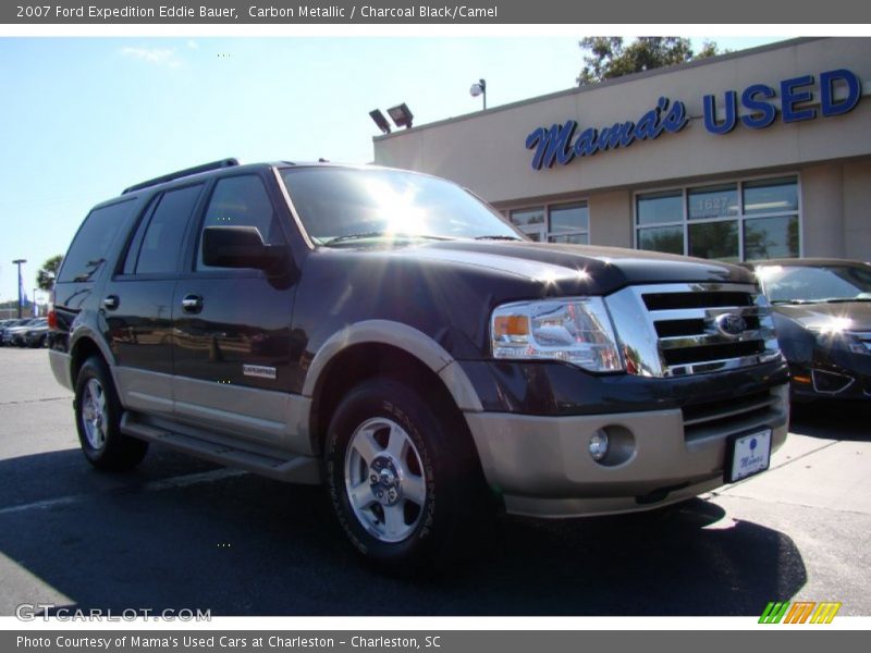Carbon Metallic / Charcoal Black/Camel 2007 Ford Expedition Eddie Bauer