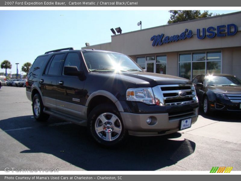 Carbon Metallic / Charcoal Black/Camel 2007 Ford Expedition Eddie Bauer