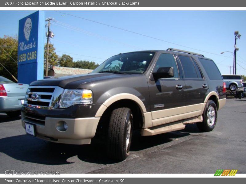 Carbon Metallic / Charcoal Black/Camel 2007 Ford Expedition Eddie Bauer