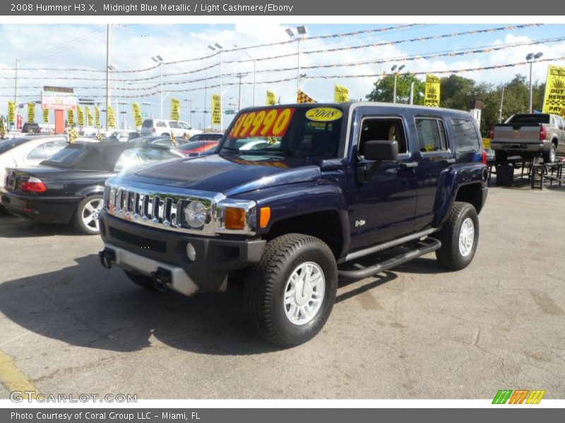 Midnight Blue Metallic / Light Cashmere/Ebony 2008 Hummer H3 X