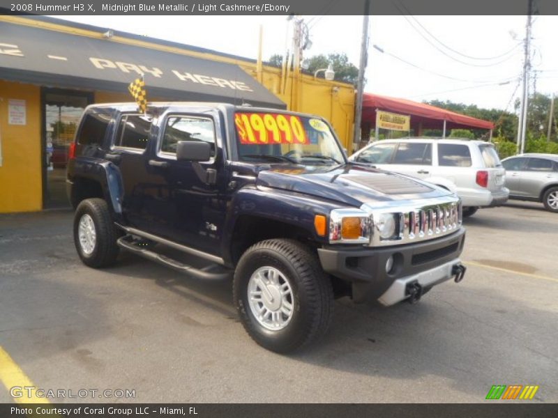 Midnight Blue Metallic / Light Cashmere/Ebony 2008 Hummer H3 X