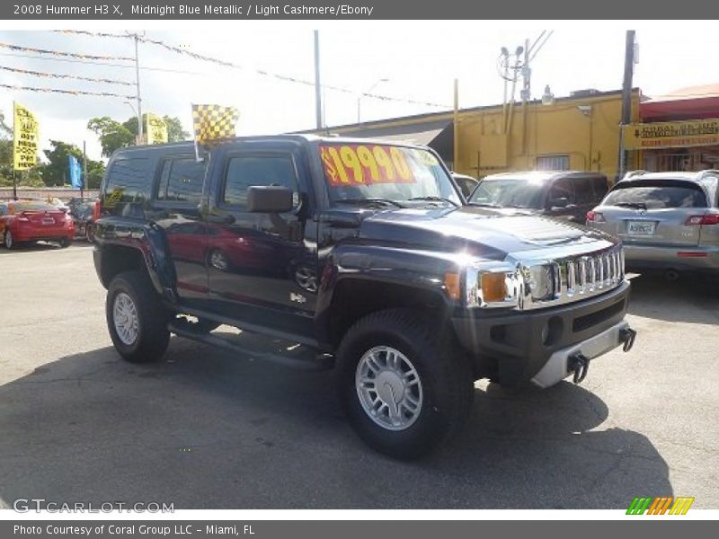 Midnight Blue Metallic / Light Cashmere/Ebony 2008 Hummer H3 X