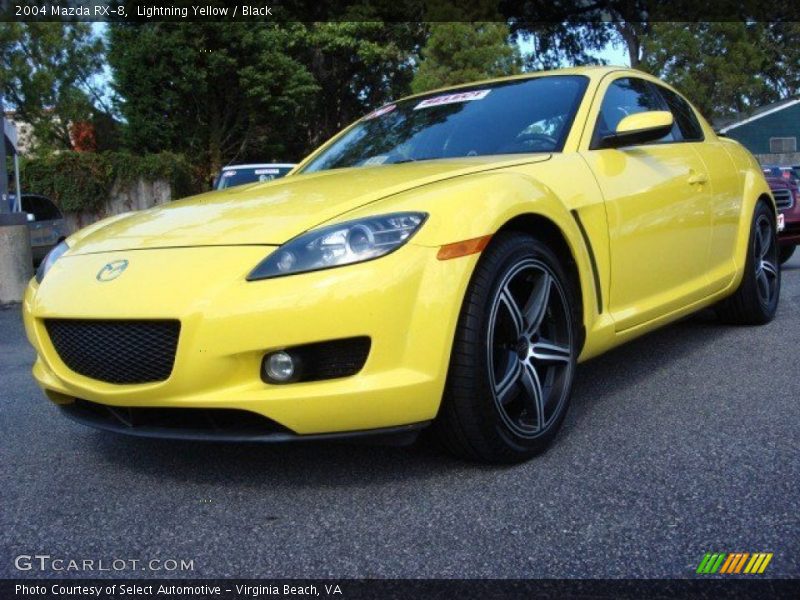 Lightning Yellow / Black 2004 Mazda RX-8