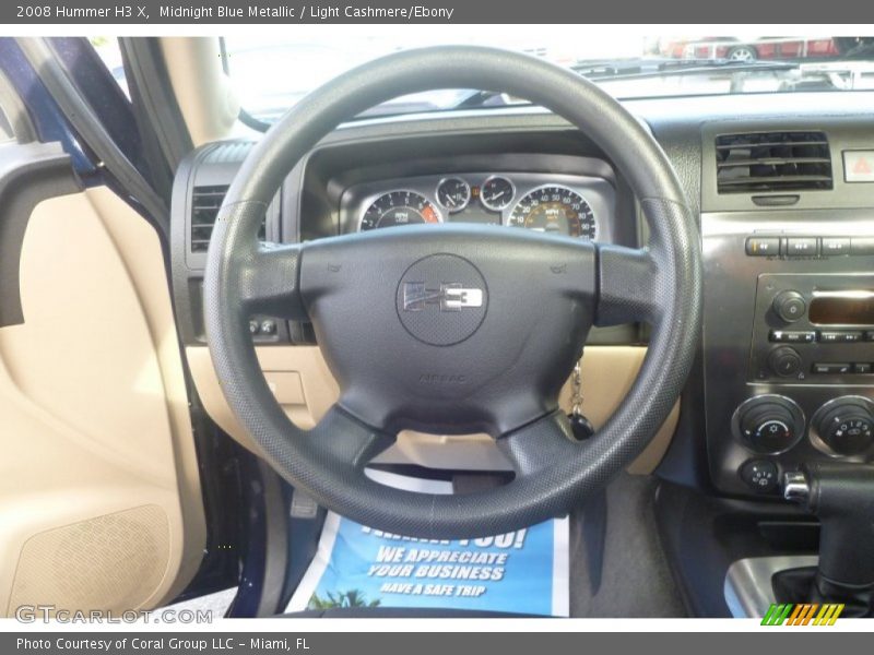 Midnight Blue Metallic / Light Cashmere/Ebony 2008 Hummer H3 X