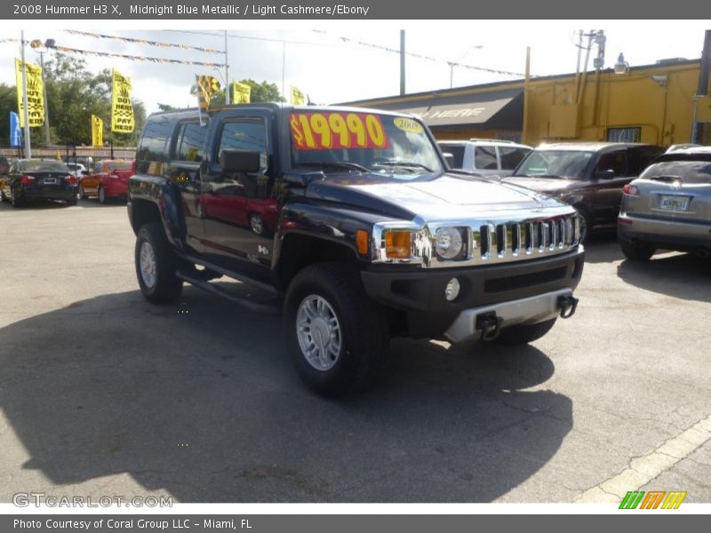 Midnight Blue Metallic / Light Cashmere/Ebony 2008 Hummer H3 X