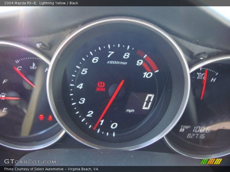 Lightning Yellow / Black 2004 Mazda RX-8