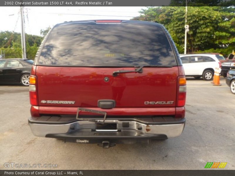 Redfire Metallic / Tan 2002 Chevrolet Suburban 1500 LT 4x4