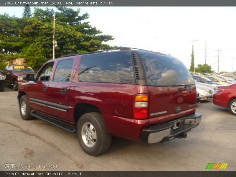 Redfire Metallic / Tan 2002 Chevrolet Suburban 1500 LT 4x4